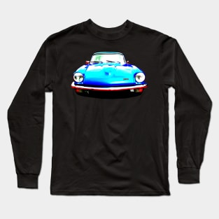 Triumph GT6 Mk3 1970s British classic car high contrast Long Sleeve T-Shirt